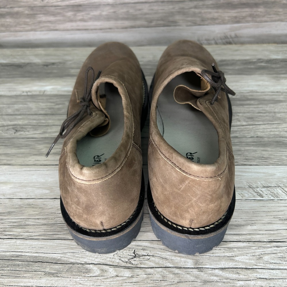 Anger Maier Loafers Men 43 EU 10US Brown Suede Shoes Oktoberfest Trachten - Picture 6 of 10